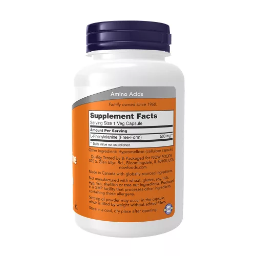 Now Foods Phenylalanine 500 mg (120 Veg Kapszula)