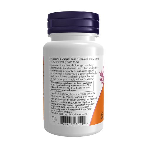 Now Foods Policosanol 20 mg (90 Veg Kapszula)