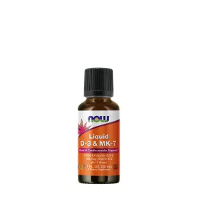   Now Foods Folyékony D-vitamin és MK7 K2-vitamin - Liquid Vitamin D-3 & Mk-7 (30 ml)