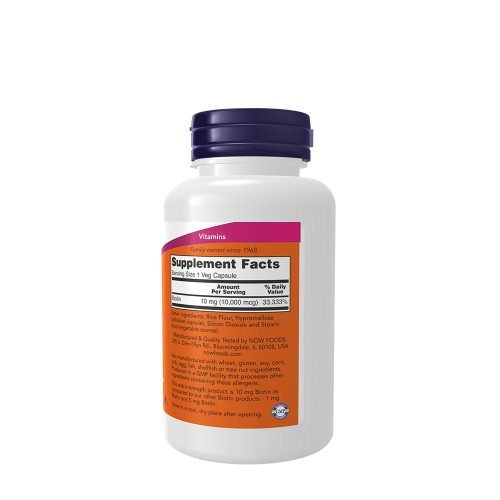 Now Foods Biotin 10 mg (120 Veg Kapszula)