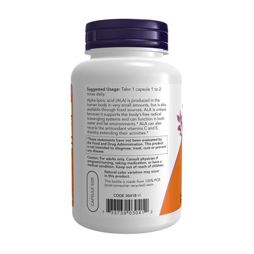 Now Foods Alfa-liponsav 100 mg (120 Veg Kapszula)