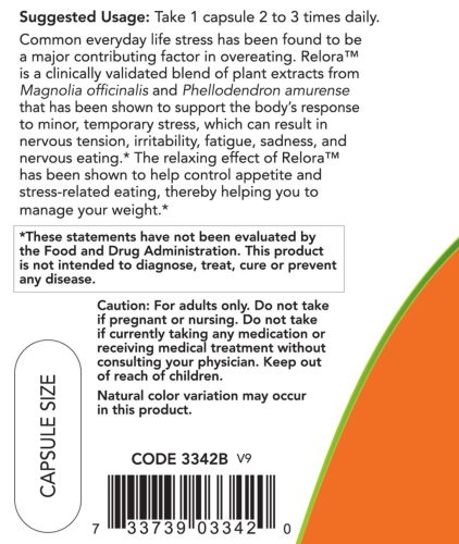 Now Foods Relora® 300 mg (60 Veg Kapszula)