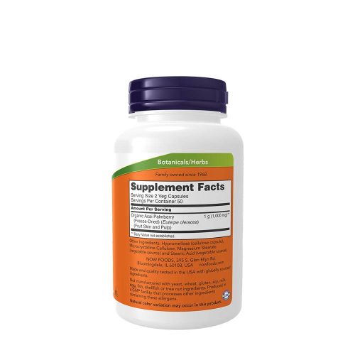 Now Foods Acai 500 mg (100 Veg Kapszula)