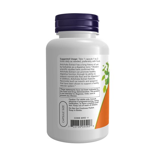 Now Foods Articsóka Kivonat kapszula - Artichoke Extract 450 mg (90 Veg Kapszula)