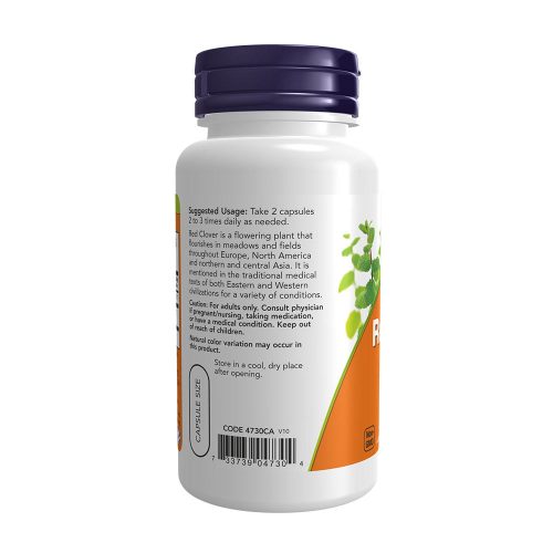 Now Foods Réti Here 375 mg kapszula - Red Clover 375 mg (100 Veg Kapszula)