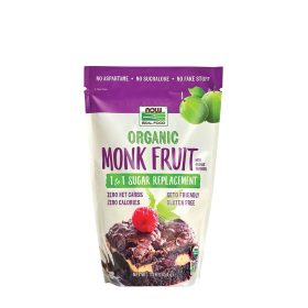   Now Foods Monk Fruit Édesítő Eritrittel - Monk Fruit with Erythritol, Organic Powder (454 g)