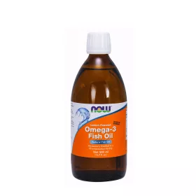   Now Foods Folyékony Omega-3 Természetes Halolaj (500 ml, Citrom)