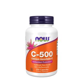   Now Foods Vitamin C-500 Calcium Ascorbate-C - Kálcium Aszkorbát (250 Veg Kapszula)