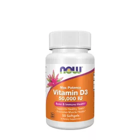 Now Foods Vitamin D-3 50,000 NE (50 Lágykapszula)
