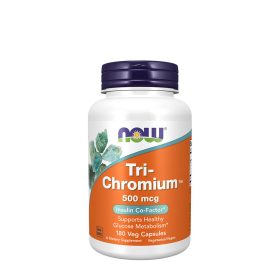   Now Foods Tri-Chromium™ with Cinnamon – Króm 500 mcg  Fahéj kivonattal (180 Veg Kapszula)