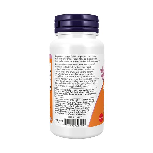 Now Foods Ashwagandha - Stresszoldó (60 Veg Kapszula)