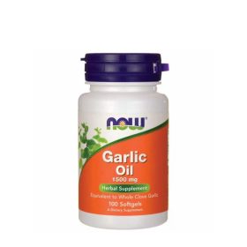   Now Foods Garlic Oil 1500 mg - Fokhagyma Olaj Kapszula (100 Lágykapszula)