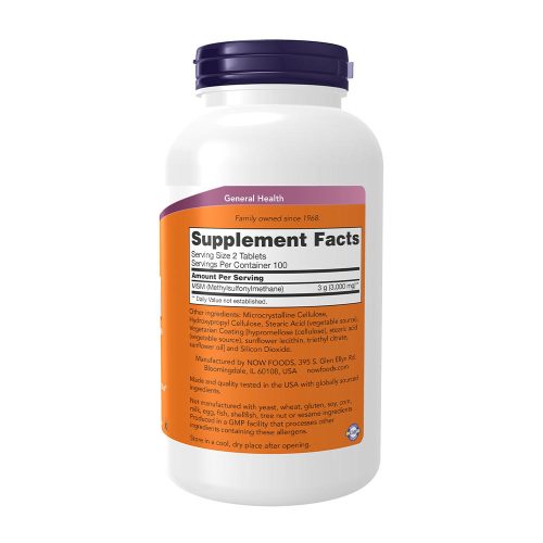 Now Foods MSM 1500 mg (200 Tabletta)