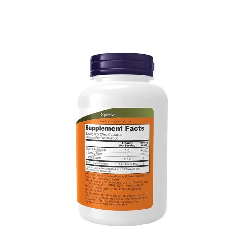 Now Foods Apple Pectin 700 mg - Alma Pektin (120 Veg Kapszula)