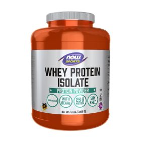   Now Foods Whey Protein Isolate -Tejsavófehérje izolátum (2268 g, Ízesítetlen)