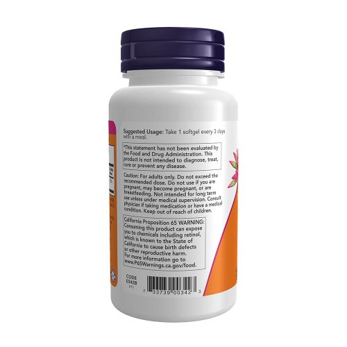 Now Foods A-vitamin 25000 IU (250 Lágykapszula)