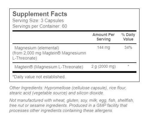 Now Foods Magnézium kapszula - Magtein (180 Veg Kapszula)