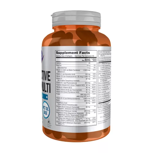 Now Foods Men's Active Sports Multivitamin Férfiaknak (180 Lágykapszula)