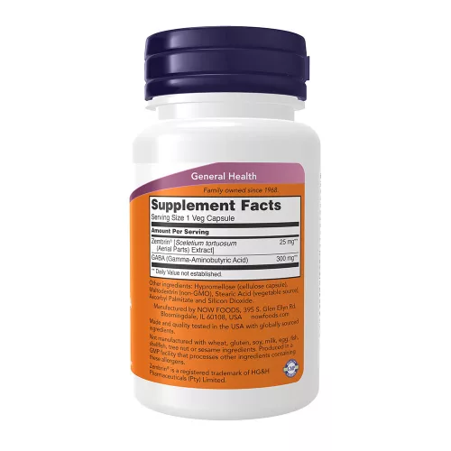 Now Foods Calm & Focus with Zembrin® & GABA (60 Veg Kapszula)
