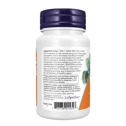Now Foods Zinc Transporters 22mg  (90 Tabletta)