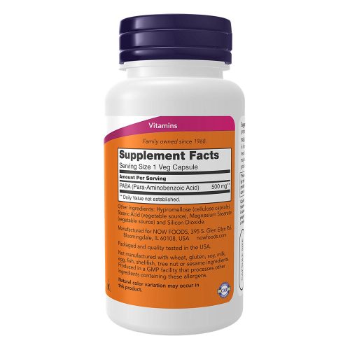 Now Foods PABA 500 mg (100 Veg Kapszula)