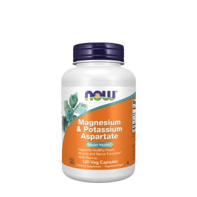   Now Foods Magnézium- és Kálium-Aszpartát - Magnesium & Potassium Aspartate  (120 Veg Kapszula)