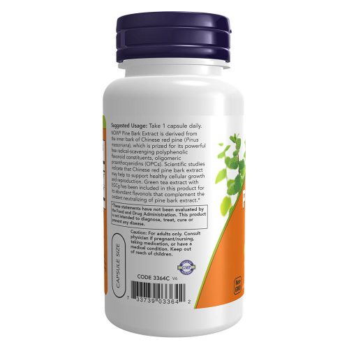 Now Foods Fenyőkéreg-Kivonat 240 mg - Pine Bark Extract 240 mg (90 Veg Kapszula)