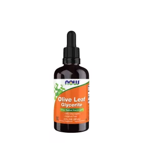   Now Foods Olajfalevél Glicerites Kivonat 18% - Olive Leaf Glycerite 18% Liquid (59 ml (2 fl.oz.))