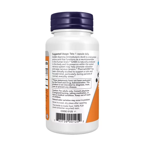 Now Foods PharmaGABA® 100 mg  (90 Veg Kapszula)