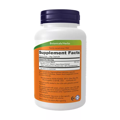 Now Foods Kava Kava 250 mg  (120 Veg Kapszula)