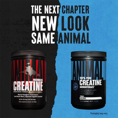 Universal Nutrition Animal Creatine - Kreatin-monohidrát por (500 g, Ízesítetlen)
