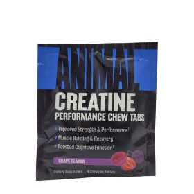   Universal Nutrition Animal Creatine Chews (4 rágótabletta, Szőlő)