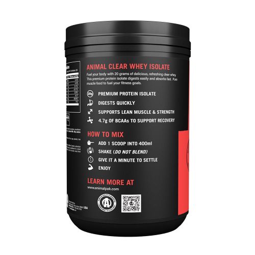 Universal Nutrition Animal Clear Whey Isolate (500 g, Barackos Jeges Tea)