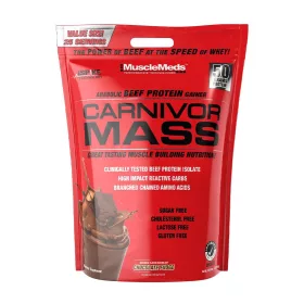   MuscleMeds Carnivor™ Mass - Marhafehérje Alapú Tömegnövelő (4725 g, Csokoládés Fudge)