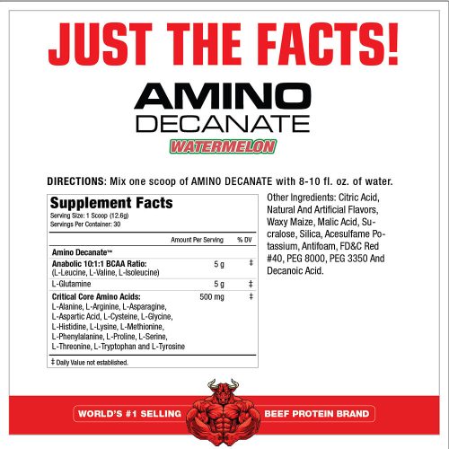 MuscleMeds Amino Decanate - Aminosav-Mátrix (360 g, Görögdinnye)