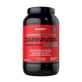   MuscleMeds Zsírégető és Izomépítő Marhafehérje Formula - Carnivor Shred (868 g, Vaníliás Karamell)
