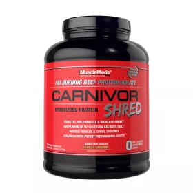  MuscleMeds Zsírégető és Izomépítő Marhafehérje Formula - Carnivor Shred (1736 g, Vaníliás Karamell)