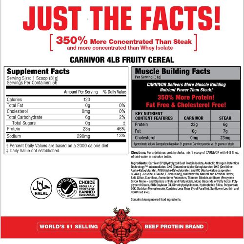 MuscleMeds Carnivor™ - Hidrolizált Marhafehérje (1624 g, Fruity Cereal)