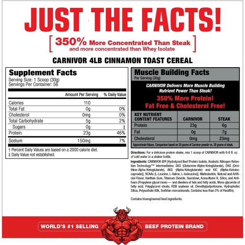 MuscleMeds Carnivor™ - Hidrolizált Marhafehérje (1680 g, Cinnamon Toast Cereal)