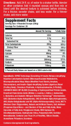 MuscleMeds Carnivor™ Mass Big Steer - Marhafehérje Alapú Tömegnövelő (6720 g, Vaníliás Karamell)