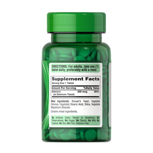 Puritan's Pride Szelén 200 mcg (100 Tabletta)