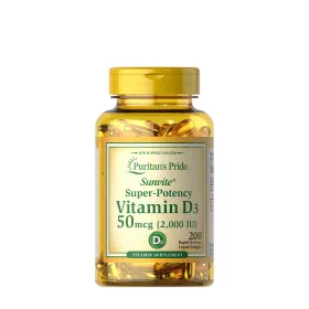   Puritan's Pride D3-vitamin 2000 NE (50 mcg) (200 Lágykapszula)