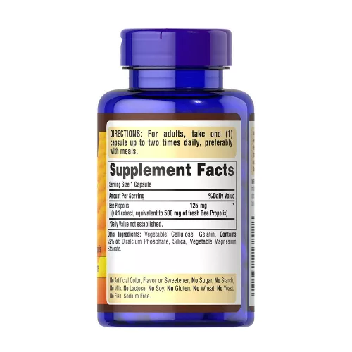 Puritan's Pride Méh Propolisz (Bee Propolis) 500 mg (100 Kapszula)