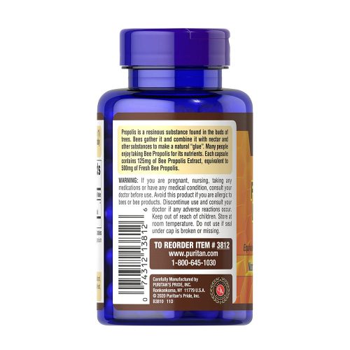 Puritan's Pride Méh Propolisz (Bee Propolis) 500 mg (100 Kapszula)