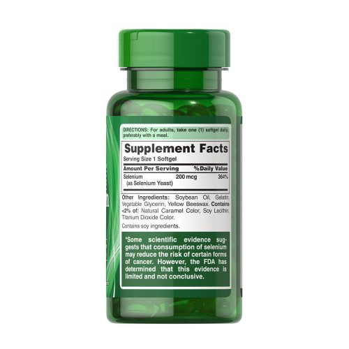 Puritan's Pride Szelén 200 mcg (100 Lágykapszula)