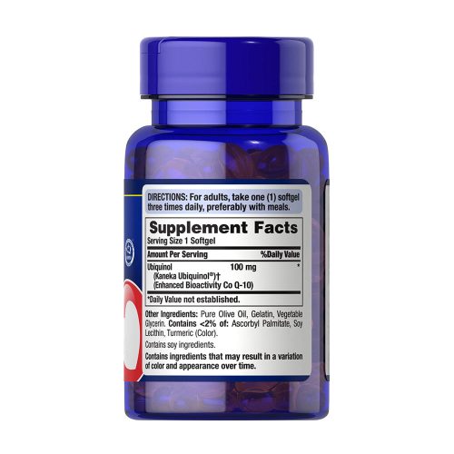 Puritan's Pride Ubiquinol 100 mg  (60 Lágykapszula)