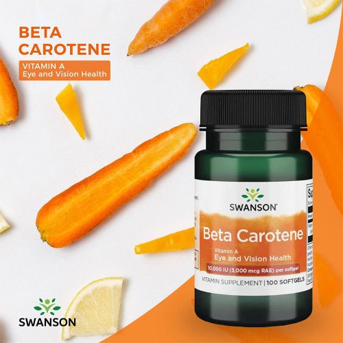 Swanson Beta-Carotene (Vitamin A) (100 Lágykapszula)