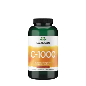   Swanson Vitamin C with Rose Hips - C-Vitamin Csipkebogyóval (250 Kapszula)