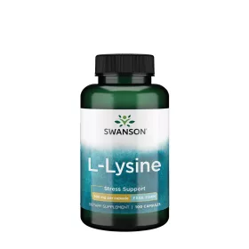   Swanson L-lizin (L-Lysine) kapszula - Szabad Aminosav (100 Kapszula)
