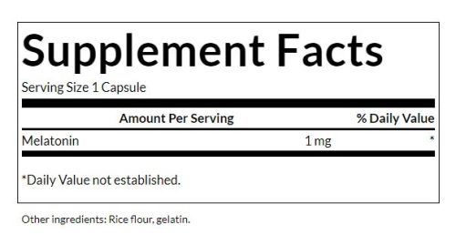 Swanson Melatonin 1 mg (120 Kapszula)